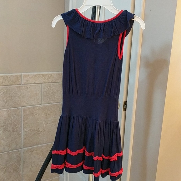 Girls 6 navy & red dress from Beetlejuice London - Picture 2 of 5